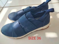 Unisex Navy Blue Slip-On Sneakers – Size 36