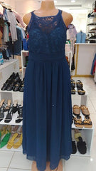 Ethereal Lace Bodice Maxi Dress – Royal Blue ( Size -14)