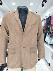 Men’s Large Brown Glen Check Sport Coat – Tailored Plaid Blazer