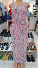 Pink Floral Print Maxi Dress – Shein (Size: Medium)