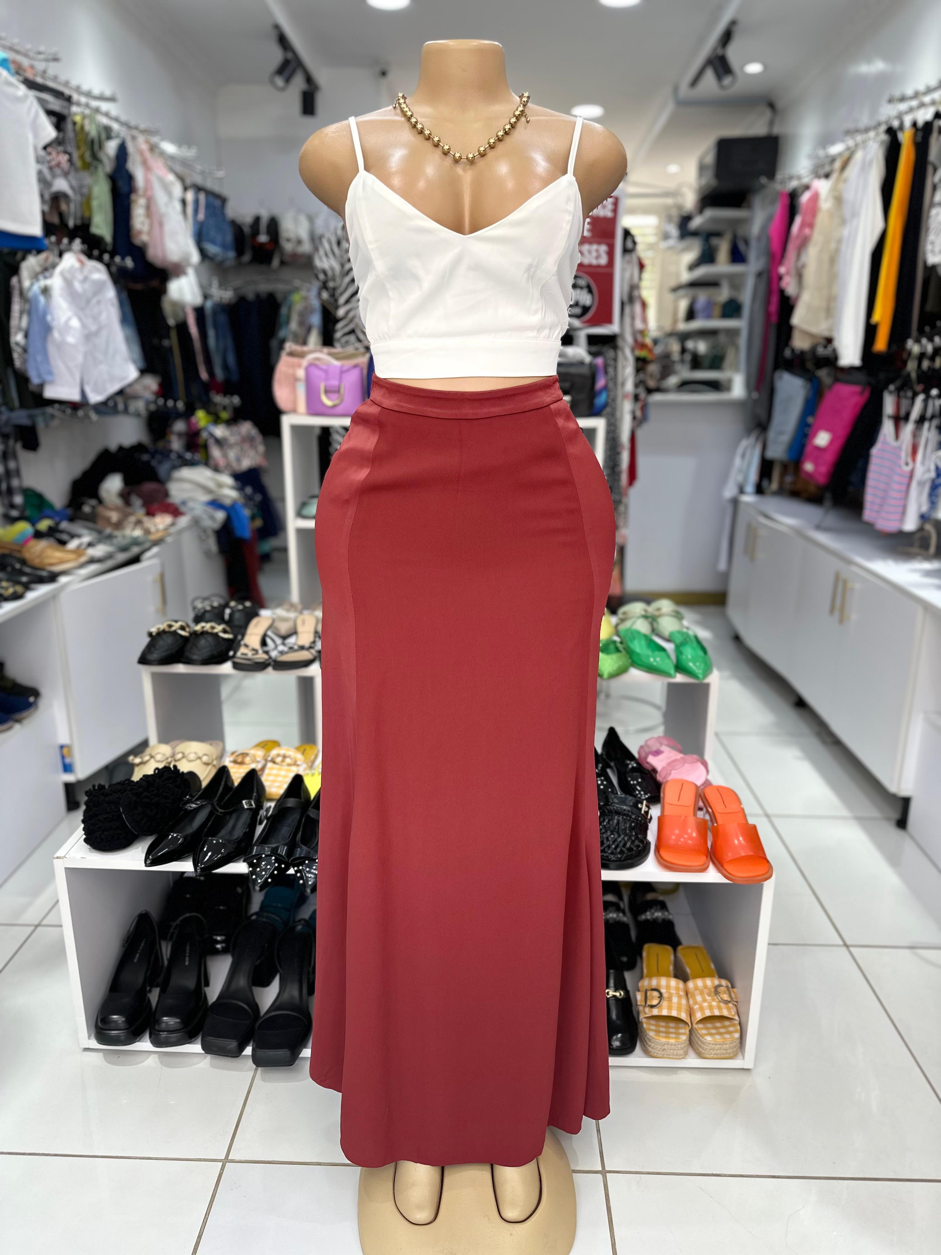 Tommy Hilfiger Women’s A-Line Maxi Skirt - Maroon/Winery