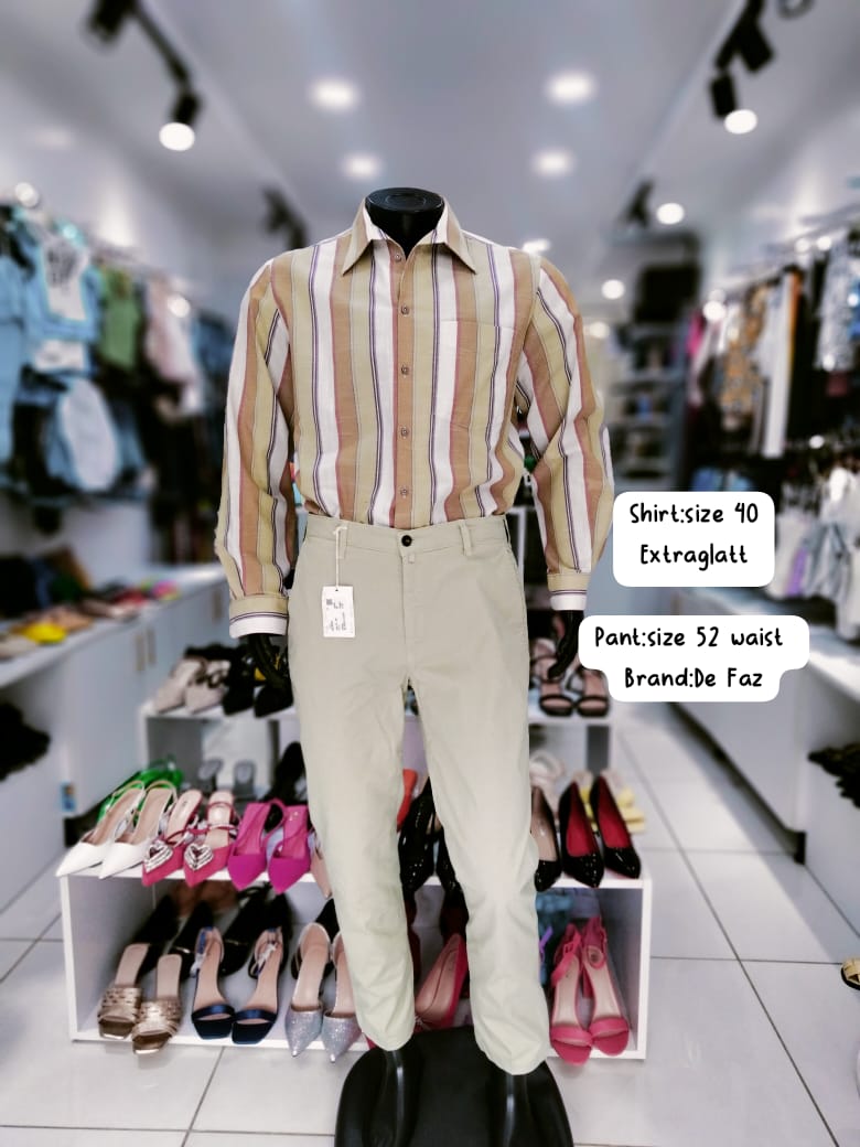 Men’s Striped Long-Sleeve Shirt