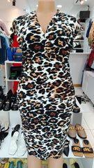 Leopard Print Bodycon Dress – Shein (Size: Medium)