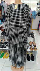 Geometric Print Maxi Dress – LCW (Size: Medium)