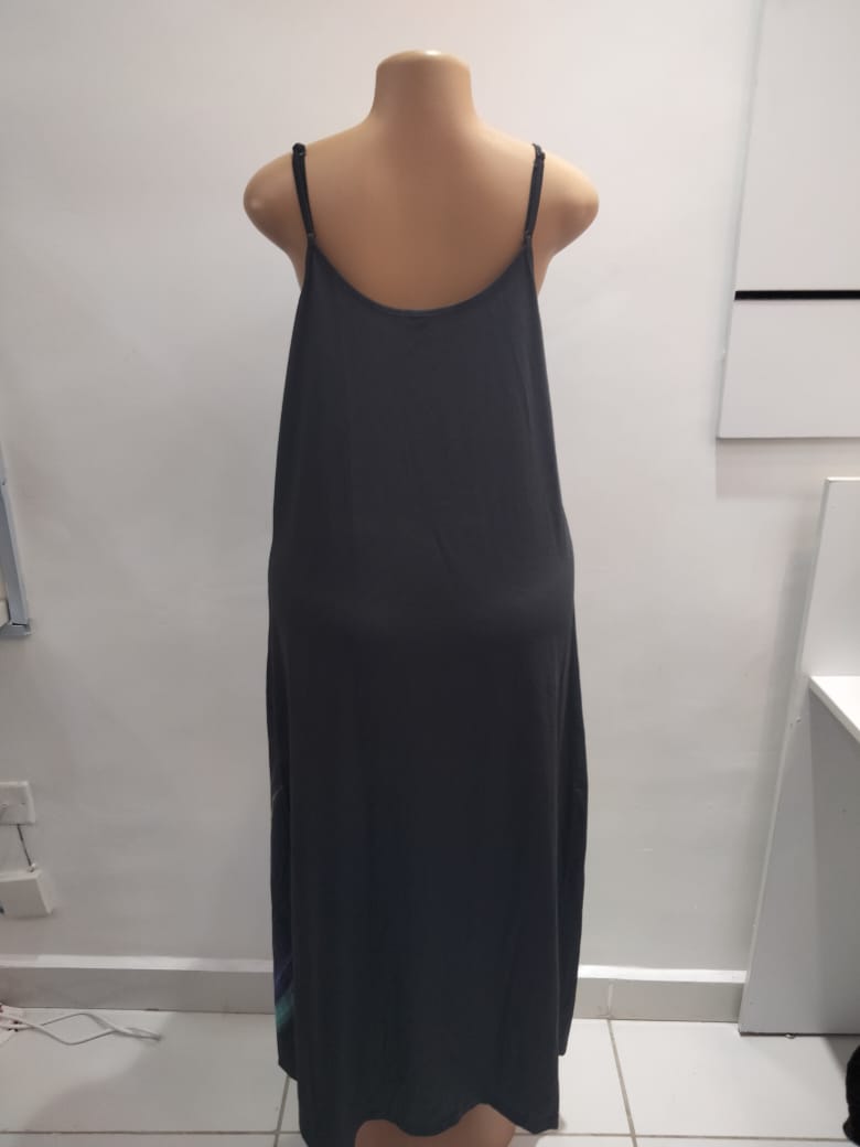 Abstract Aurora Slip Maxi Dress – Shein (Size: XL)