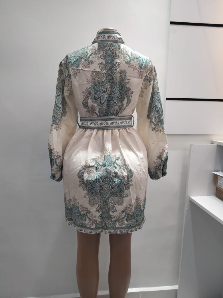 Paisley Print Belted Kimono Dress – Shein (Size: Small)